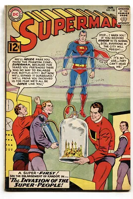 Buy Superman #158 1963- 1st NIGHTWING & FLAMEBIRD- Kandor Silver Age VG/FN • 47.11£