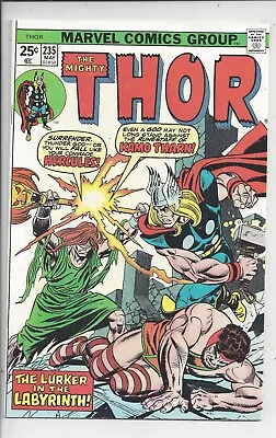 Buy Thor #235 VF (8.0) 1975 - Thor And A Beaten Hercules Vs Kamo Tharn - Kane Cover • 11.99£