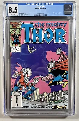 Buy Thor 372 (Marvel, 1986)  CGC 8.5 WP  **1st Appearance Of TVA** • 39.52£