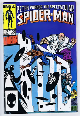 Buy Peter Parker, Spectacular Spider-Man #100 Marvel 1985 '' Breakin' ! Black Cat • 19.77£