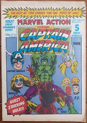 Buy Marvel Action Starring Captain America #21, Marvel Comics Uk, 15 July 1981, Fn- • 3.99£