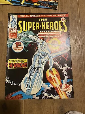 Buy The Super Heroes Issue 1 With Poster  & Issue 8 Thor Vs Silver Surfer  • 21.99£