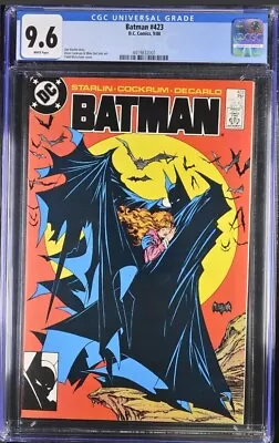 Buy Batman #423 - CGC 9.6 White Pages - 1st Print McFarlane 1988 • 474.36£