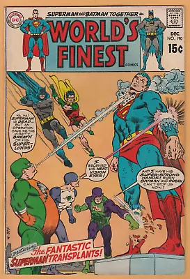 Buy World's Finest #190 - (1969) - Batman - Superman - VG/FN (5.0) • 6.39£