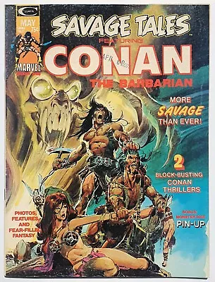 Buy Savage Tales 4 Marvel 1974 Curtis Comic Magazine Vfn+ • 26.99£