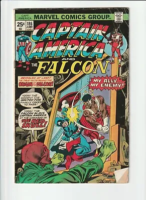 Buy Captain America #186 Marvel Comics Origin Of Falcon Red Skull • 4.80£