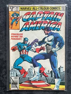 Buy Captain America #241 Marvel Comic Featuring Punisher (Good Condition) 1980 • 20£