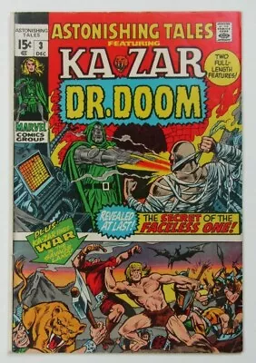 Buy Astonishing Tales 3 Marvel Comics 1970 Dr. Doom Kazar MCU Disney Avengers • 15.80£