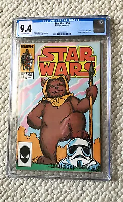 Buy 1985-- Star Wars --marvel Comics #94---cgc 9.4 (nm) • 47.42£