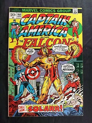 Buy Captain America #160 VF 7.5 Orgin , 1st Solar Vintage Marvel Comics 1973 • 39.51£