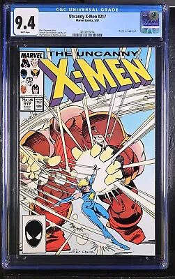 Buy Uncanny X-men # 217 CGC 9.4 - 1987, Marvel Comics • 39.85£