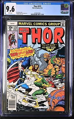 Buy Thor #275 - Marvel Comics 1978 CGC 9.6 Roy Thomas Story John Buscema + Tom Palme • 46.65£