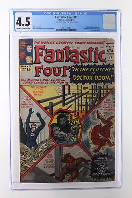 Buy Fantastic Four #17 - Marvel Comics 1963 CGC 4.5 Doctor Doom Appearance. Presiden • 173.07£