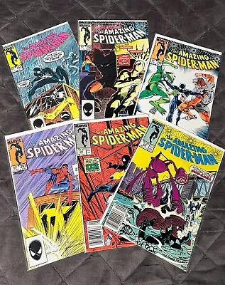 Buy 6 Marvel Comics The Amazing Spider-Man #254, 256, 266, 267, 291, 292 Black Suite • 56.03£