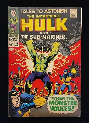 Buy Tales To Astonish #99 (1968) Hulk And Sub-Mariner VG- (3.5) • 13.42£