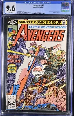 Buy Avengers #195 CGC 9.6 W 1st Taskmaster Cameo 1980 Marvel George Perez • 71.12£