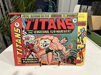 Buy THE TITANS #17 Marvel UK 1976 Kirby X-Men Origins 2nd Cameo App Thanos • 11.87£
