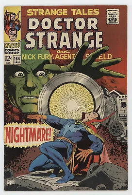 Buy Strange Tales 164 Marvel 1968 FN VF Dr. Strange Nick Fury James Bond Yandroth • 25.28£