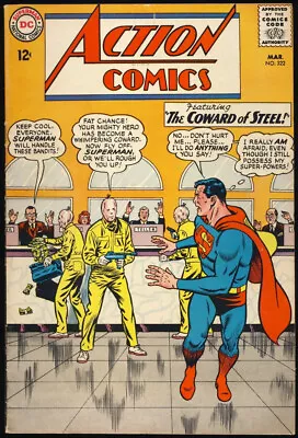 Buy ACTION COMICS #322 1965 FN+ SUPERMAN REVENGE SQUAD The Coward Of Steel SUPERGIRL • 23.71£