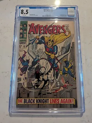 Buy AVENGERS #48 CGC 8.5 DANE WHITMAN BECOMES THE NEW BLACK KNIGHT White Pages • 370.94£