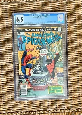 Buy Amazing Spider-man 162 Cgc 6.5 White 1976 1st Jigsaw Punisher Nightcrawler App • 82.82£