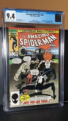 Buy 1986 Marvel Comics Amazing Spider-Man #283 CGC 9.4 Spider-Man In Black Suit  • 43.60£
