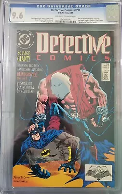 Buy DETECTIVE COMICS #598 CGC 9.6 Blind Justice Part 1 • 35.98£