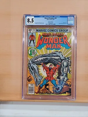 Buy 1980 Marvel Premiere #55 1st Solo Wonder Man Story CGC 8.5 • 39.52£