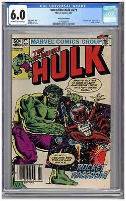 Buy Incredible Hulk # 271   CGC   6.0    F    White Pgs   5/82   1st Comic Book App. • 177.73£
