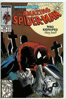 Buy Amazing Spider-man #308 9.0 // Todd Mcfarlane Cover + Art Marvel 1988 • 33.75£