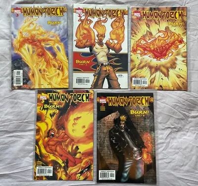Buy Human Torch Burn #1, 2, 3, 4, 5 Marvel Comics Skottie Young Bagged, VF+ • 12£