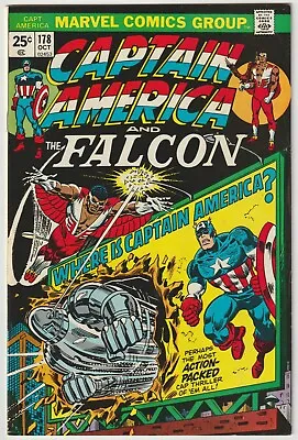 Buy Captain America #178   (Marvel Comics 1968) (Cents Copy)  FN+ • 24.95£