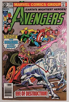 Buy The Avengers #208 ~ Marvel Comics 1981 ~ NEWSSTAND EDITION ~ NICE COPY & PAGES • 5.52£