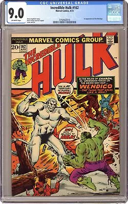 Buy Incredible Hulk #162 CGC 9.0 1973 3758562010 • 554.95£