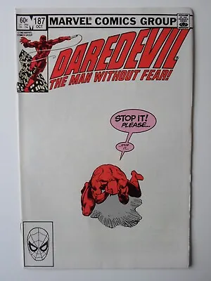 Buy Marvel Comics Daredevil #187 1982 Nice Mid Grade • 7.50£