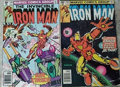 Buy Iron Man #140 #142 Marvel 1980/81 Comic Books • 7.90£