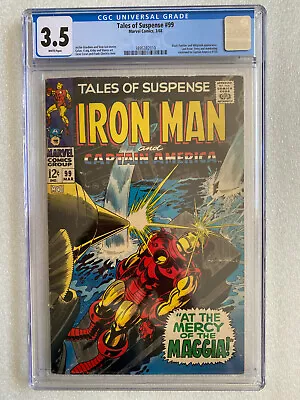Buy Tales Of Suspense #99 CGC 3.5 White Pages 1968 - Last Issue  • 79.95£