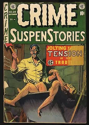 Buy Crime Suspenstories #24 Fair 1.0 EC George Evans Cover! EC 1954 • 168.71£