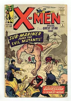Buy Uncanny X-Men #6 FR/GD 1.5 1964 • 167.90£