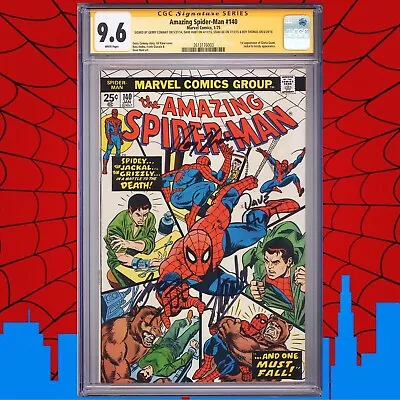 Buy CGC 9.6 SS Amazing Spider-Man #140 Signed By Lee Conway Hunt & Thomas 1975 WP • 1,838.90£