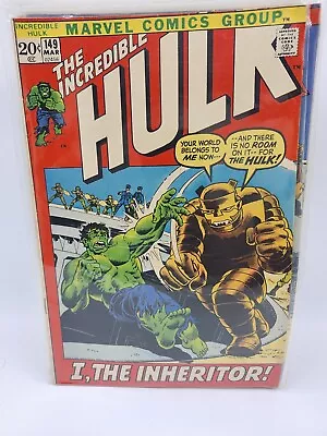 Buy The Incredible Hulk #149 Marvel Comic Book  1st App The Inheritor 1972 • 19.99£