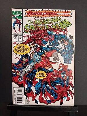 Buy AMAZING SPIDERMAN #379 VF/NM 9.0 PART 7 OF MAXIMUM CARNAGE Marvel Comics 1993 • 9.54£