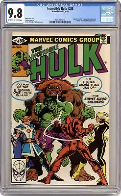 Buy Incredible Hulk #258 CGC 9.8 1981 1497581016 • 463.20£