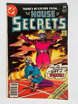 Buy House Of Secrets #147 1977 -  He Came From Beyond Bringing... A GIFT OF DEATH!  • 64.34£