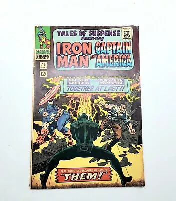 Buy Tales Of Suspense #78 1966 Marvel Iron Man Captain America • 57.71£