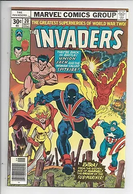 Buy Invaders #20 VF (8.0) 1977 - 1st Union Jack II - Kane Poster Cover • 15.93£