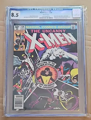 Buy Uncanny X-Men #139 CGC 8.5 - KEY 1st App Heather Hudson- Kitty Joins - Newsstand • 59.26£