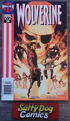 Buy Wolverine #34 - Marvel 2006 - House Of M - Newsstand Variant - Andrews Mystique • 5.17£