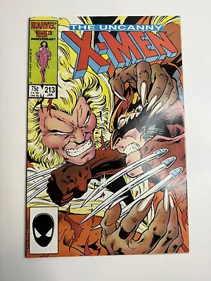 Buy Uncanny X-Men #213 (1987) 1st Cameo Mr. Sinister Wolverine Vs Sabretooth • 19.78£
