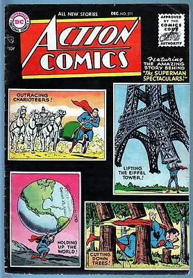 Buy ACTION COMICS #211 W Superman Spectaculars 1956 • 115.88£